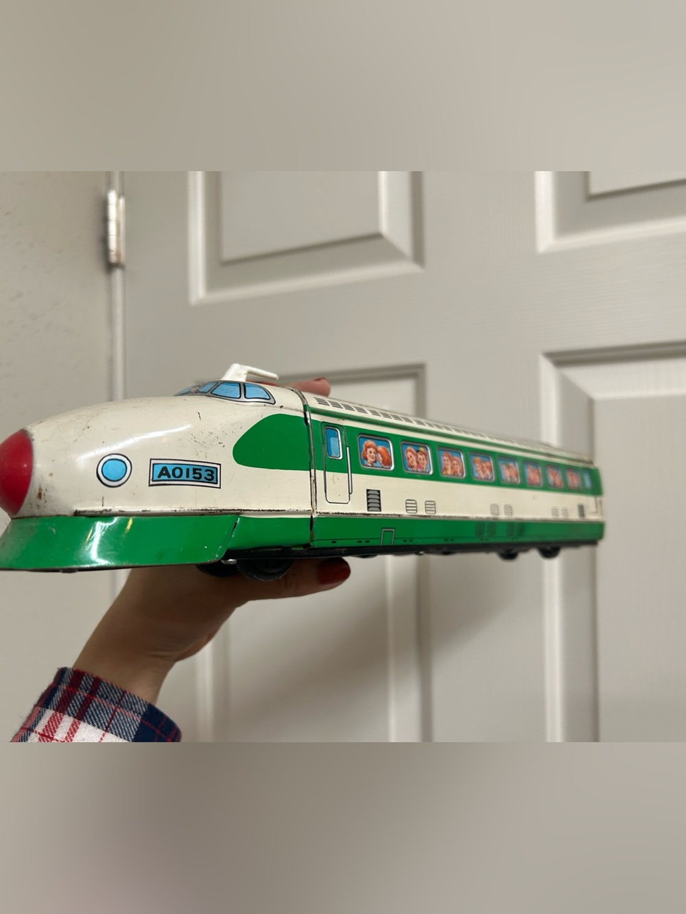 Vintage Tin Toy Train Retro Collectible Classic